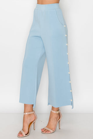 Farrah French Scuba Pearl Pant - Light Colors