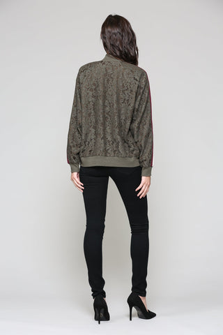 Whitlee Lace Bomber Jacket