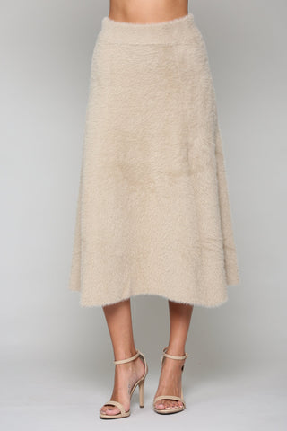 Stephanie Sweater Brushed Knitted Skirt
