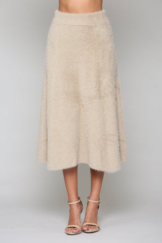 Stephanie Sweater Brushed Knitted Skirt