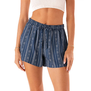 Lahu Tribal Print Drawstring Shorts