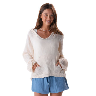 Cream Baja Pullover