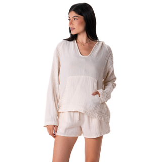 Cream Baja Pullover