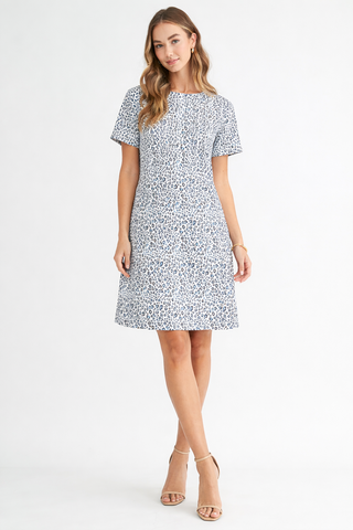Audrey Stretch Suede Dress - Animal Print