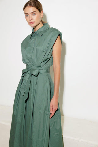 DEEPER CONNECTION WOVEN MIDI DRESS