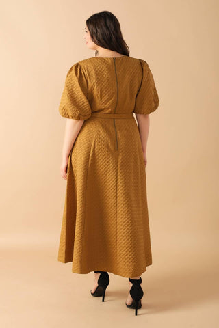 CAN'T STOP ME WOVEN MIDI DRESS