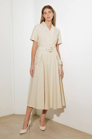 LOST IN THE STARS WOVEN MIDI DRESS