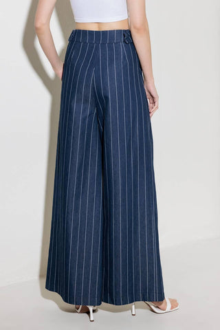 HOLD JOY IN INDIGO WOVEN PANTS