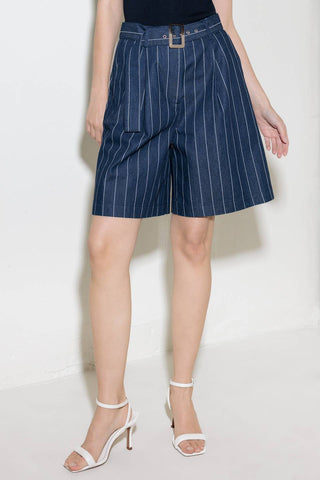 HOLD JOY IN INDIGO WOVEN SHORT