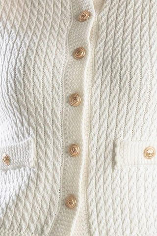 NOTHING LIKE IT WHITE KNIT VEST