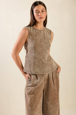 SAFE TO SAY TWILL TOP