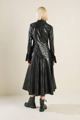 MY HEART TO YOU FAUX LEATHER TOP