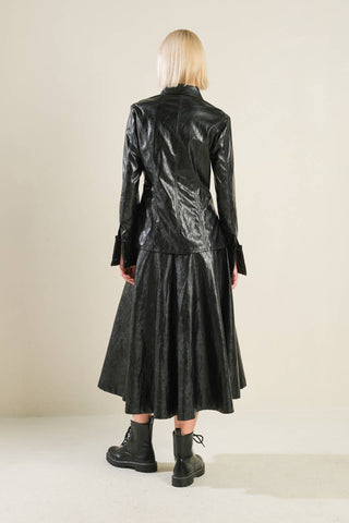 MY HEART TO YOU FAUX LEATHER TOP