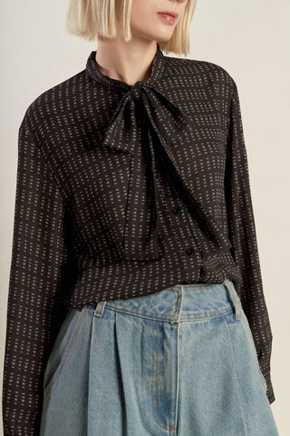 WHEREVER YOU MAY GO WOVEN TOP