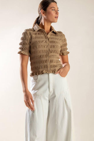 PICNIC AT SUNSET WOVEN TOP