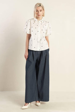 FOREVER DAYDREAMING WOVEN TOP