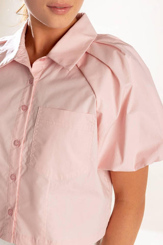 MEET YOU AT THE GARDEN WOVEN TOP