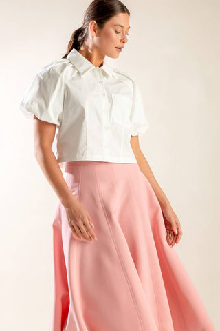 MEET YOU AT THE GARDEN WOVEN TOP