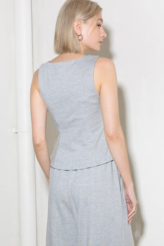 TRUST THE NOW IN KNIT TOP AND PANT SET