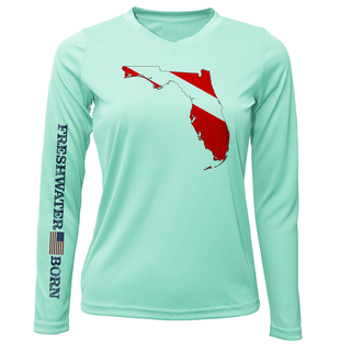 Florida Diver Freshwater Born Women's Long Sleeve UPF 50+ Dry-Fit Shirt