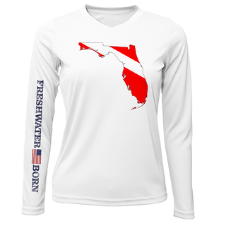 Florida Diver Freshwater Born Women's Long Sleeve UPF 50+ Dry-Fit Shirt