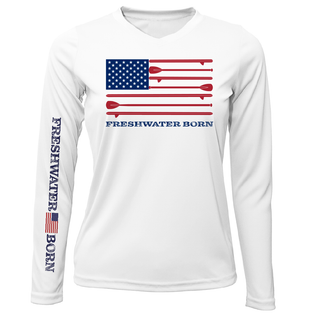 Florida Freshwater Born SUP Flag Women's Long Sleeve UPF 50+ Dry-Fit Shirt