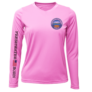 Texas Freshwater Born "Surrender The Booty" Women's Long Sleeve UPF 50+ Dry-Fit Shirt