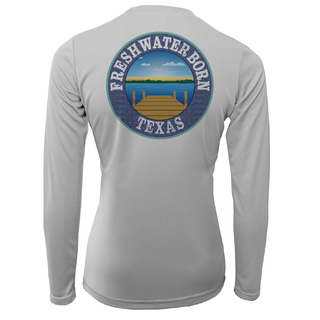 Texas Flag Freshwater Born Women's Long Sleeve UPF 50+ Dry-Fit shirt
