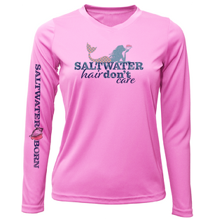 Stuart "Saltwater Hair...Don't Care" Long Sleeve UPF 50+ Dry-Fit Shirt