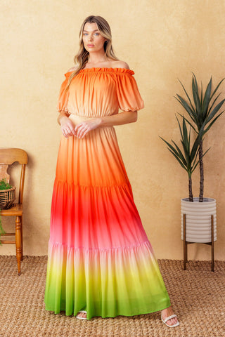 FORGOTTEN STORY WOVEN MAXI DRESS