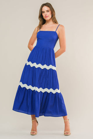 SUMMER SPRITZ WOVEN MIDI DRESS
