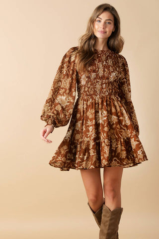SWEET REMINISCENCE WOVEN MINI DRESS