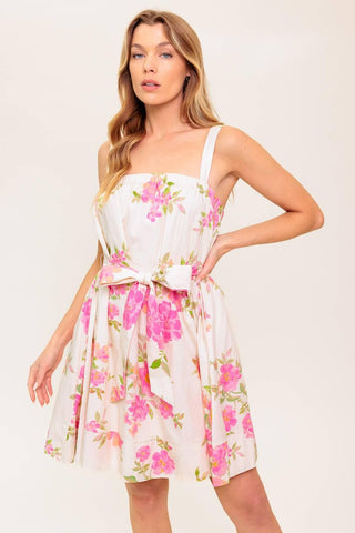 PERFECT AFTERNOON WOVEN MINI DRESS