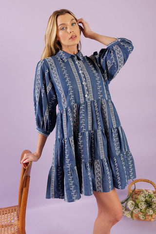 ENDLESS SUNSHINE WOVEN MINI DRESS