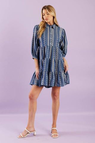 ENDLESS SUNSHINE WOVEN MINI DRESS