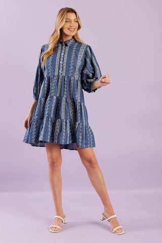ENDLESS SUNSHINE WOVEN MINI DRESS