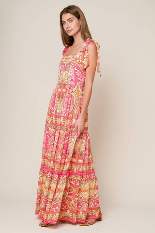 IMPRESSIVE FLIRT BLUE WOVEN MAXI DRESS
