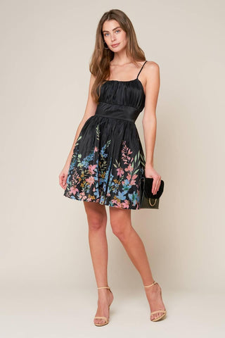 WITH THE TIDE WOVEN MINI DRESS