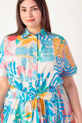 GARDEN SOCIAL WOVEN MINI DRESS