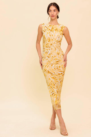 LIVING IN WONDERLAND WOVEN MAXI DRESS