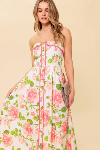 BETTER THAN EVER WOVEN MIDI DRESS