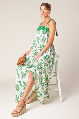 EVERYDAY BLISS WOVEN MAXI DRESS