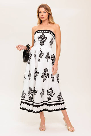MYSTIC TWILIGHT WOVEN MDI DRESS