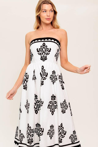 MYSTIC TWILIGHT WOVEN MDI DRESS