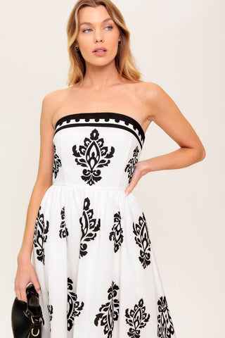 MYSTIC TWILIGHT WOVEN MDI DRESS