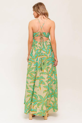 BLOSSOM SPELL WOVEN MAXI DRESS