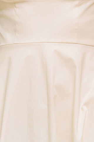 OCEAN SHEEN TENDER CREAM WOVEN MIDI DRESS