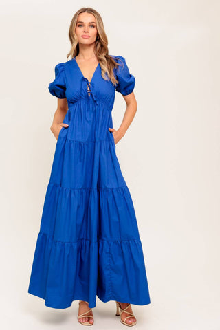 SUMMER GLOW WOVEN MAXI DRESS