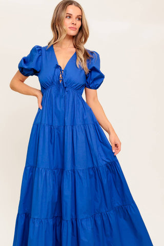 SUMMER GLOW WOVEN MAXI DRESS