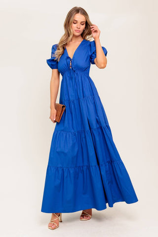 SUMMER GLOW WOVEN MAXI DRESS